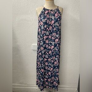 Gap Floral Halter Maxi Dress